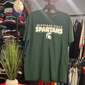 Michigan State Spartans Green Short Sleeve Tee